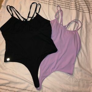 Bundle of purple and black Dania bodysuit